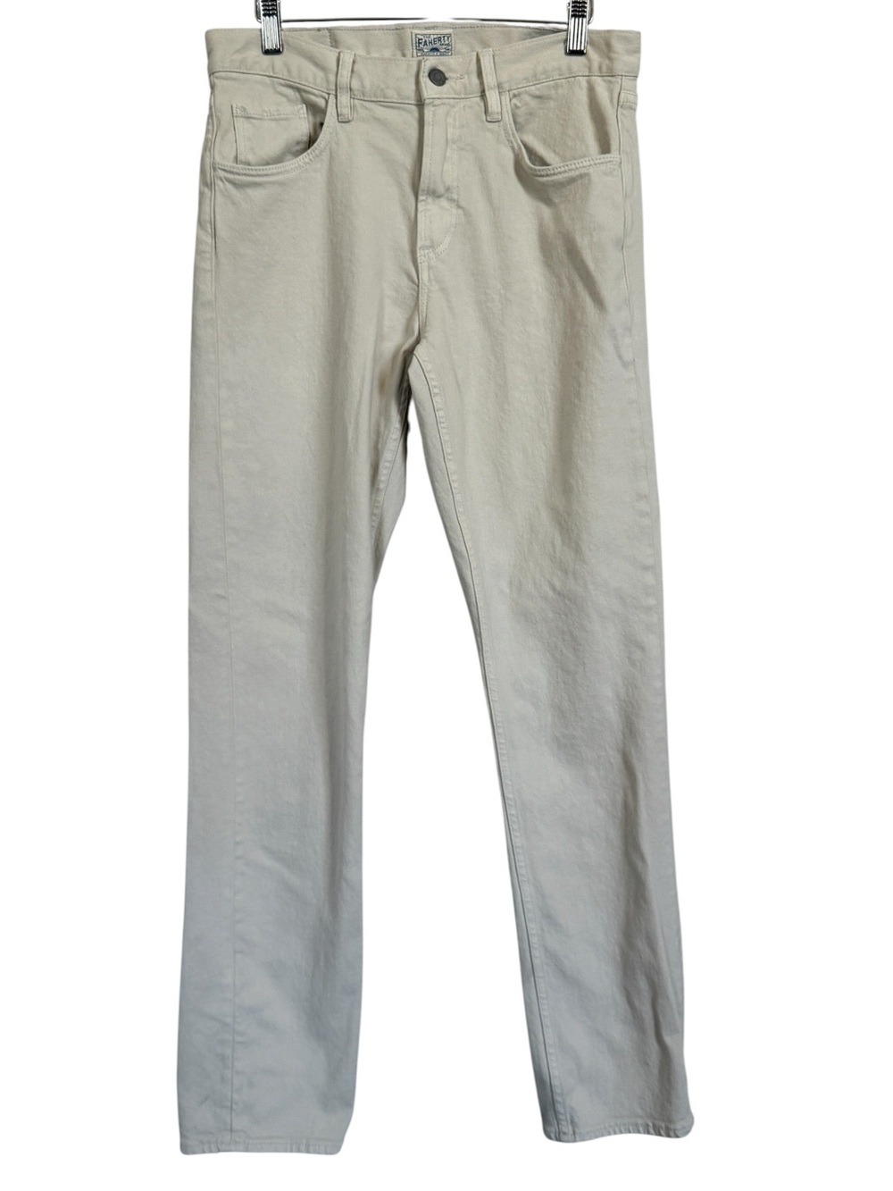 Faherty Slim Straight Denim in Stone Men’s Size 30x32 - Picture 3 of 16